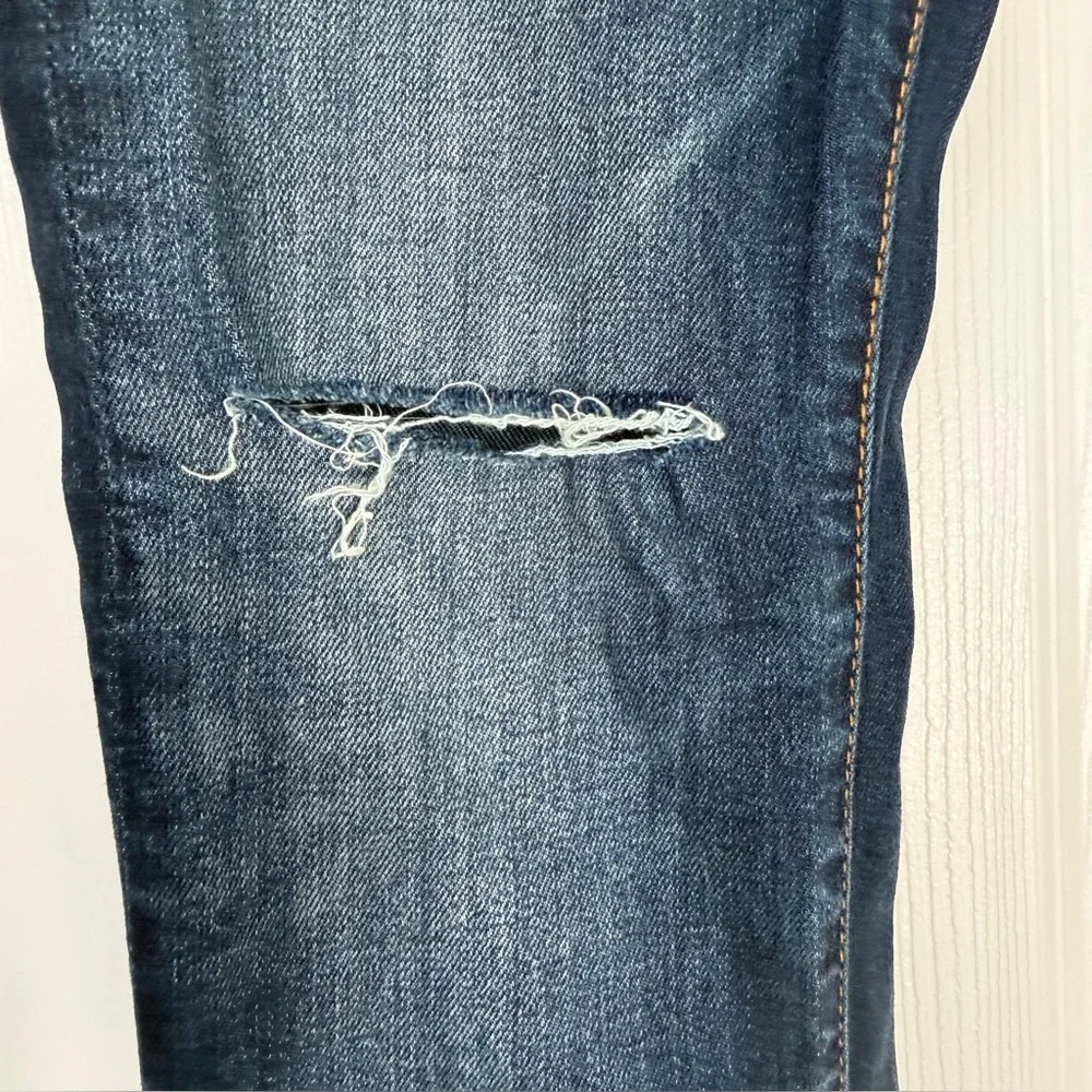 Blank NYC Dark Blue ripped Low Rise Skinny Jeans Size Women’s 25